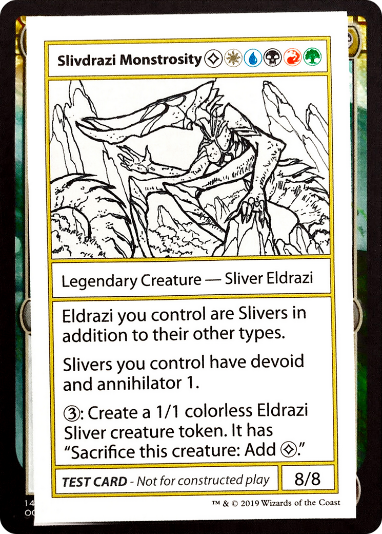 Slivdrazi Monstrosity (No PW Symbol) (CMB1-) - Mystery Booster Playtest Cards 2021