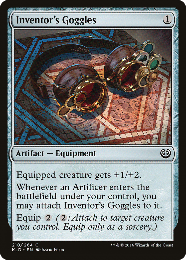 Lunettes de l'inventeur (KLD-218) - Feuille de Kaladesh 