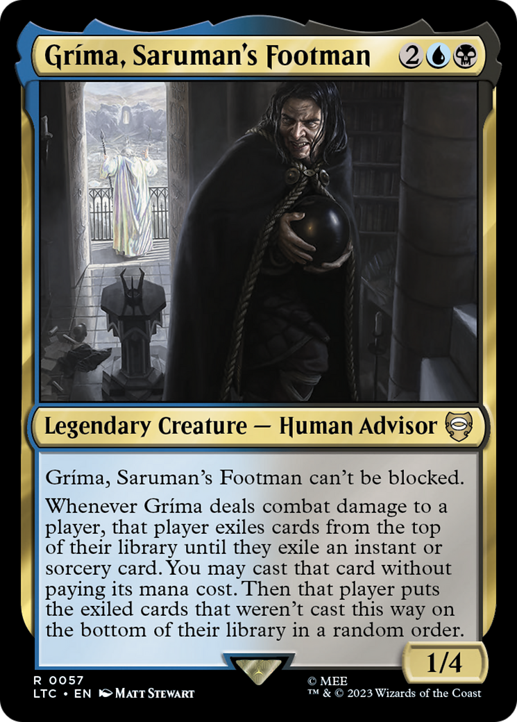 Grima, Saruman's Footman (LTC-057) - Tales of Middle-earth Commander