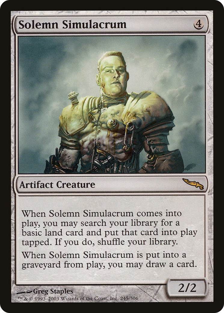Simulacre solennel (MRD-245) - Mirrodin Foil 
