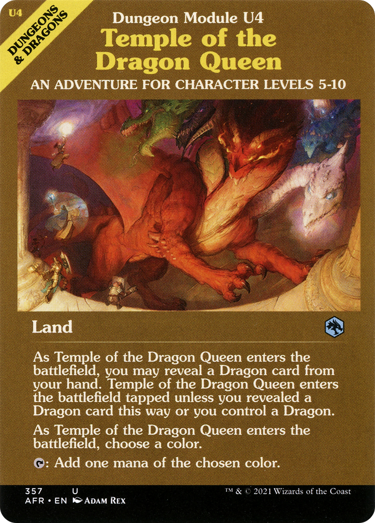 Temple of the Dragon Queen (Dungeon Module) (AFR-357) - Adventures in the Forgotten Realms: (Showcase) Foil