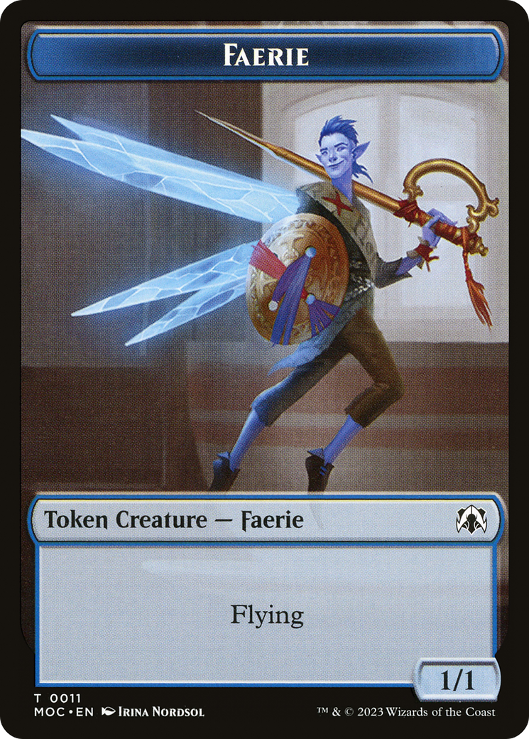 Faerie (TMOC-011) - March of the Machine Commander Tokens