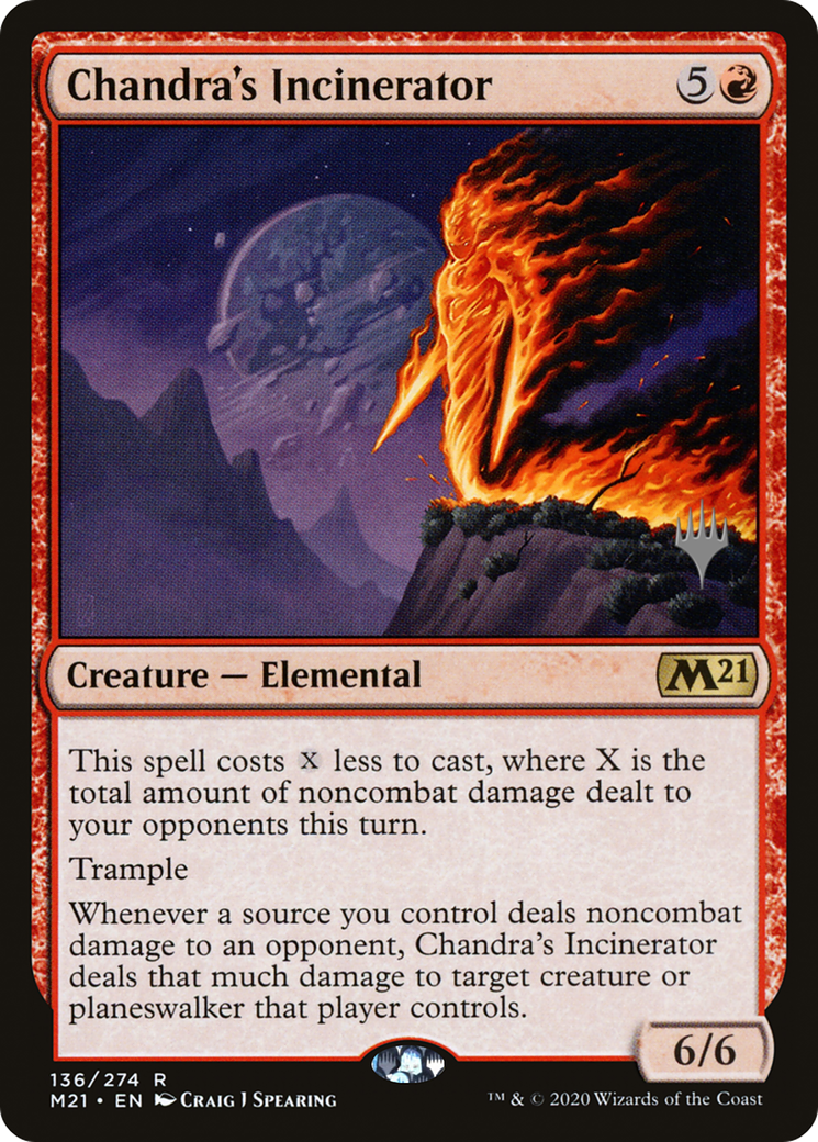 Chandra's Incinerator (PPM21-136) - Core Set 2021 Promos Foil