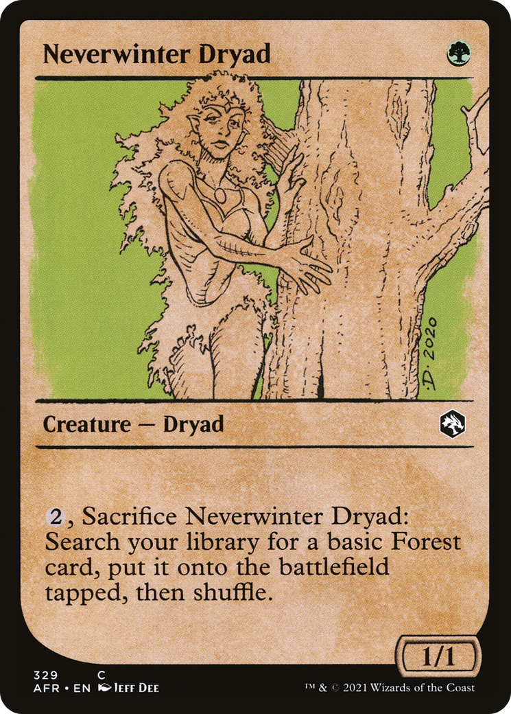 Neverwinter Dryad (Showcase) (AFR-329) - Adventures in the Forgotten Realms: (Showcase) Foil