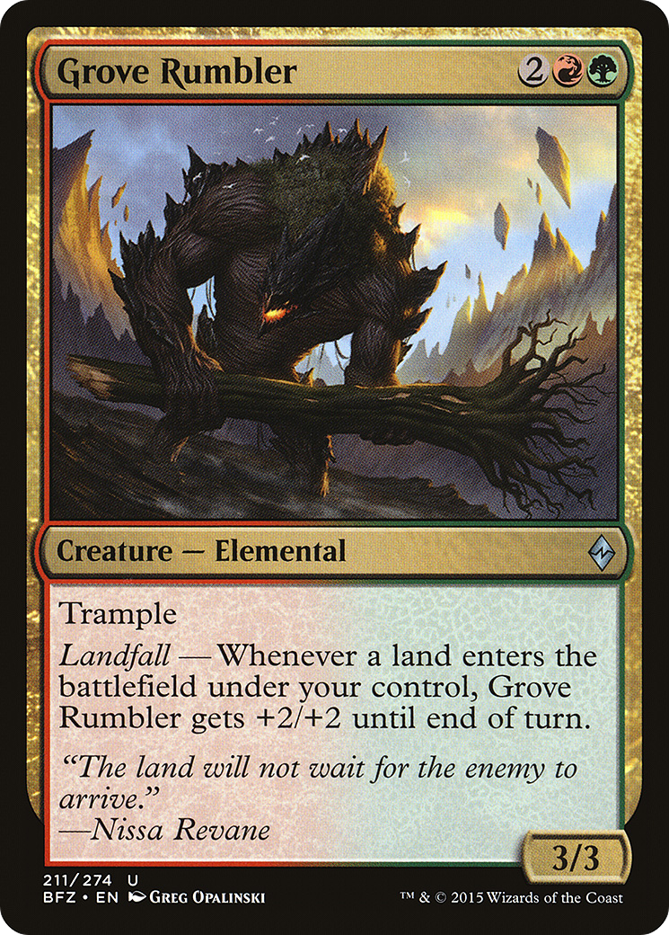 Grove Rumbler (BFZ-211) - Battle for Zendikar