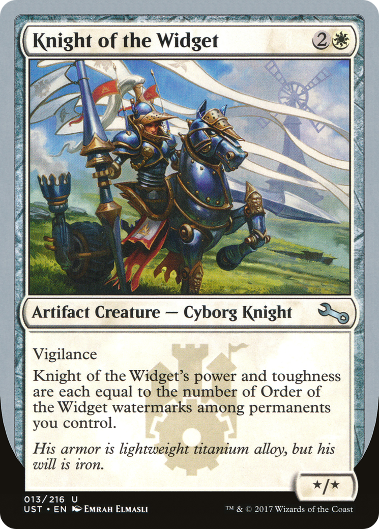 Chevalier du Widget (UST-013) - Instable 