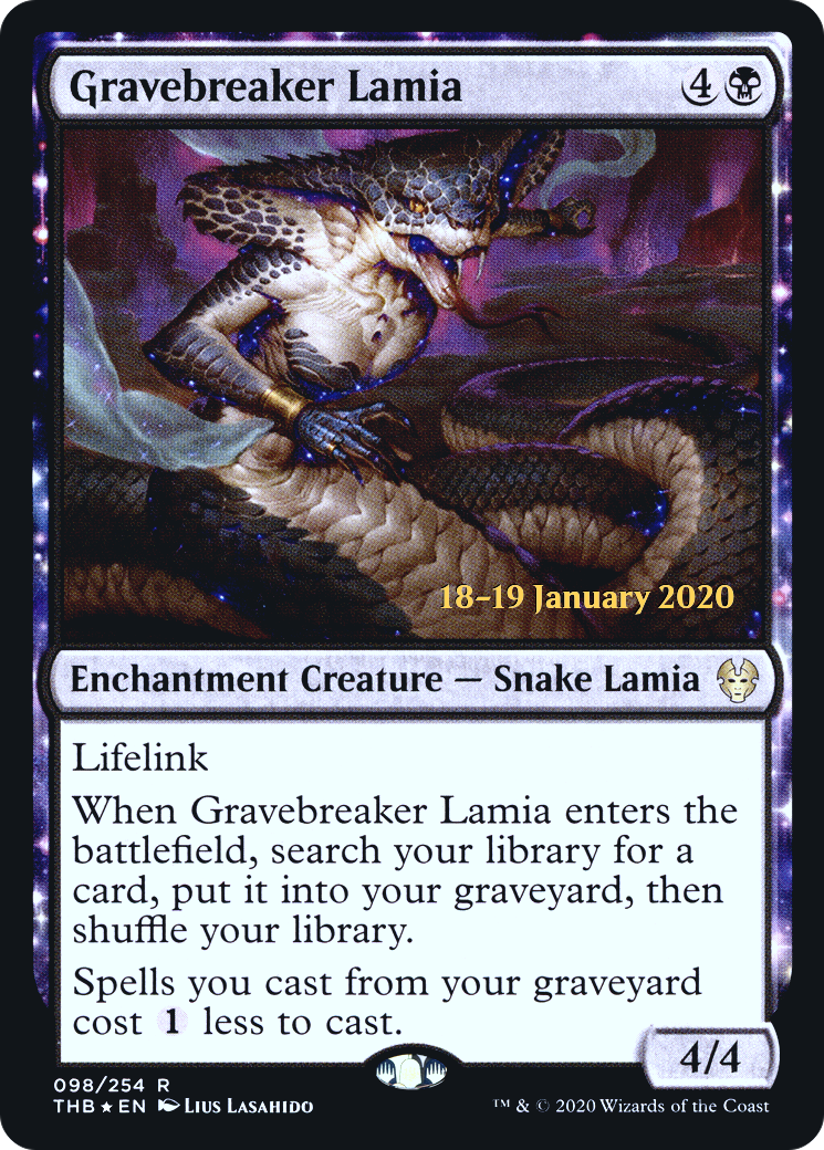 Lamia Briseur de Tombes (PRE-98S) - Promos Theros Beyond Death : (enchantement) Foil 
