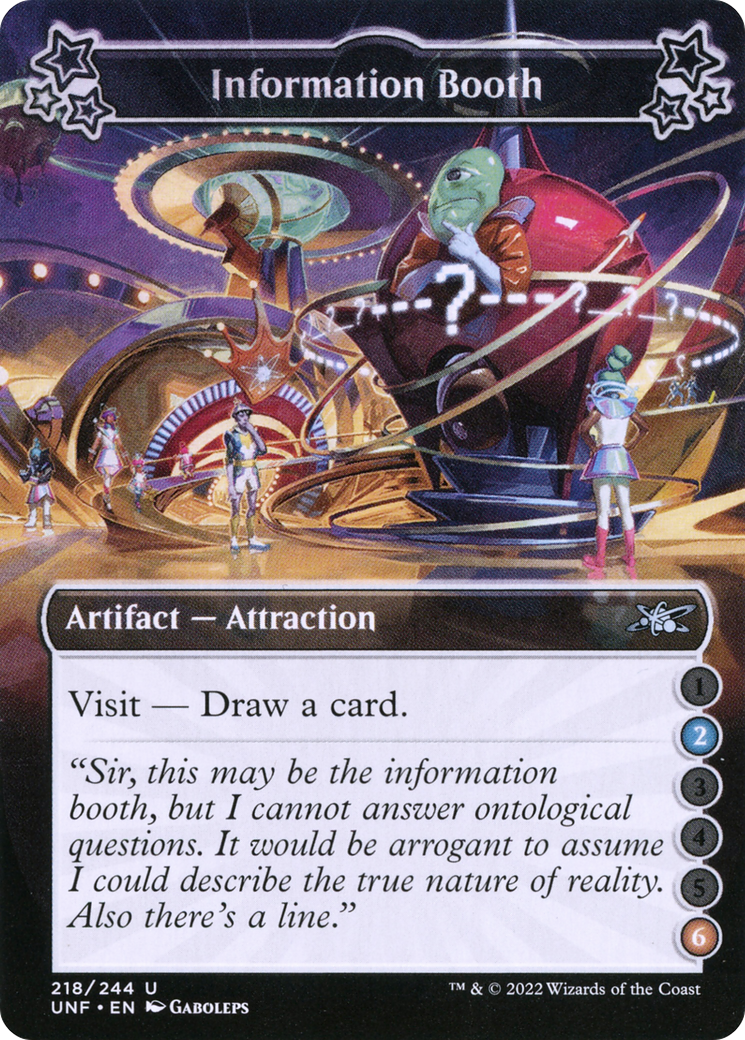 Information Booth (2-6) (UNF-218A) - Unfinity Foil