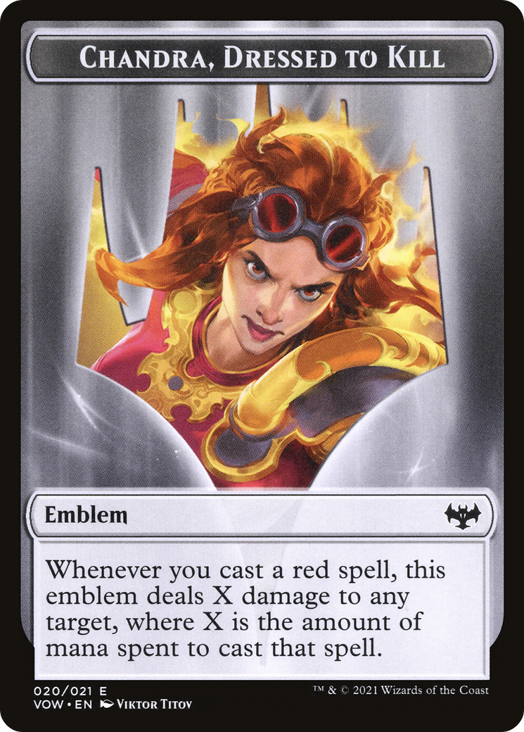 Chandra, Dressed to Kill Emblem (TVOW-020) - Innistrad: Crimson Vow Tokens