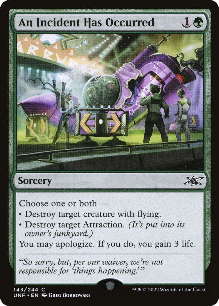 Un incident s'est produit (UNF-143) - Unfinity Foil