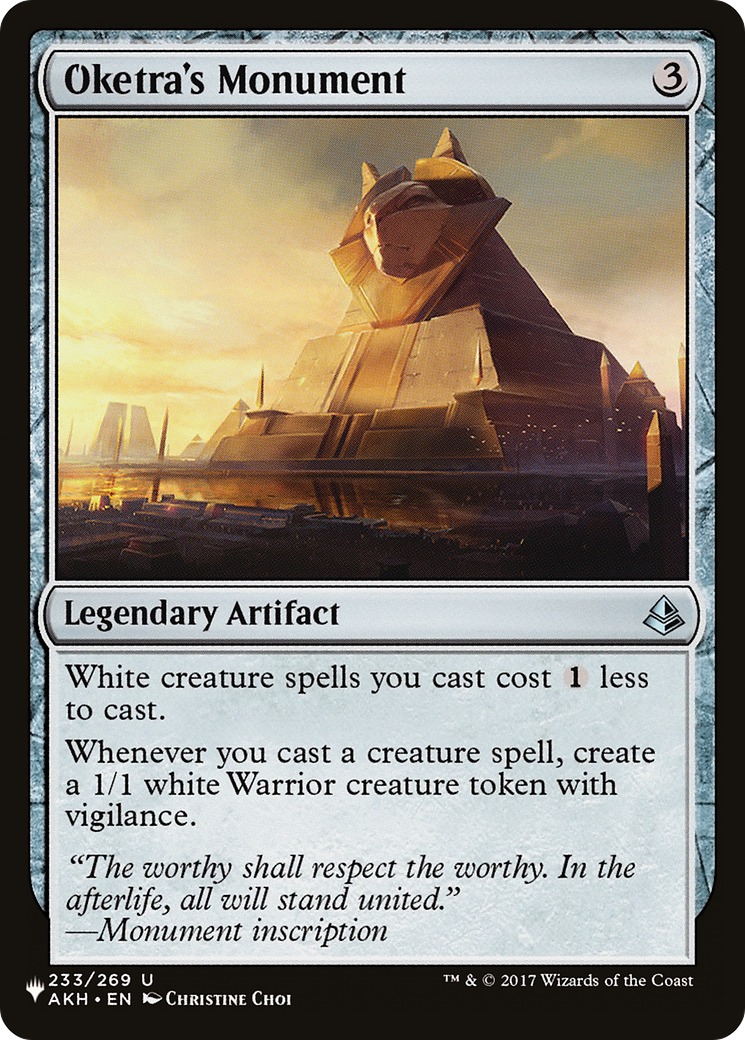 Oketra's Monument (LIST-AKH-233) - The List
