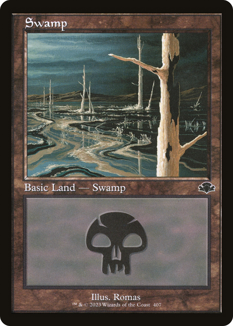 Swamp (407) (Retro Frame) (DMR-407) - Dominaria Remastered