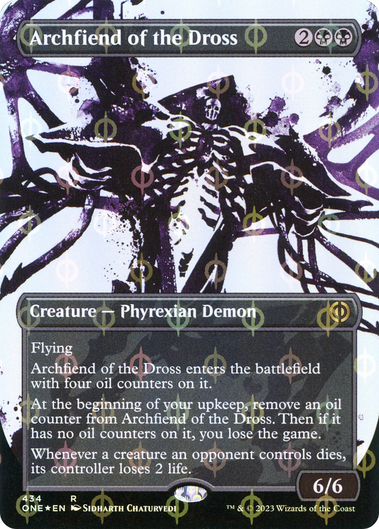 Archdémon des scories (ONE-434) - Phyrexia : Tous ne feront qu'un : (Vitrine) (Sans bordure) Feuille 