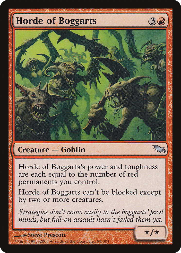 Horde de Boggarts (SHM-094) - Feuille Shadowmoor 