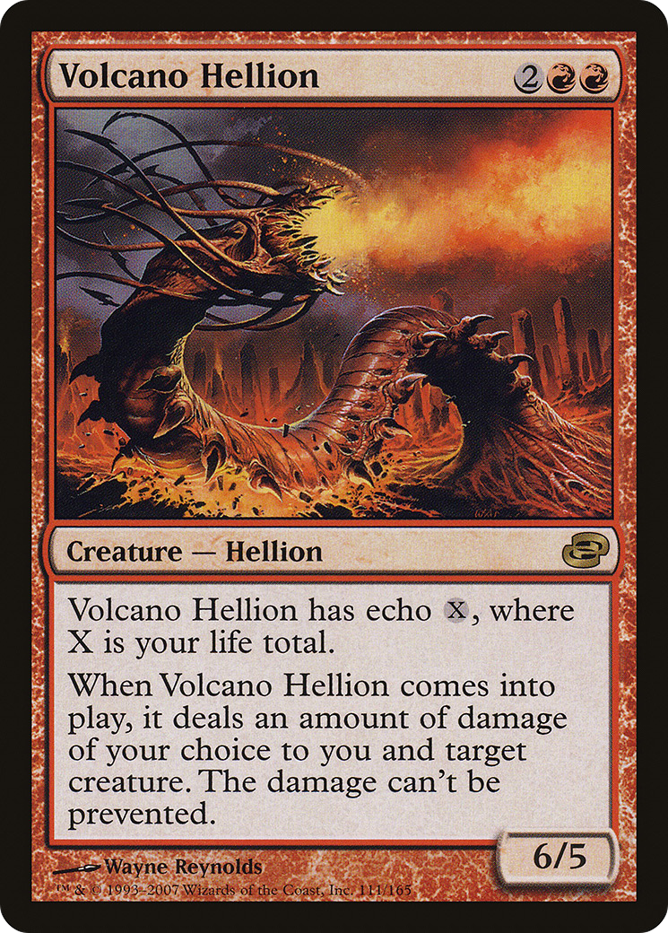 Volcan Hellion (PLC-111) - Feuille de chaos planaire 
