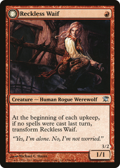 Reckless Waif // Merciless Predator (ISD-159) - Innistrad : (Transformation double face) 