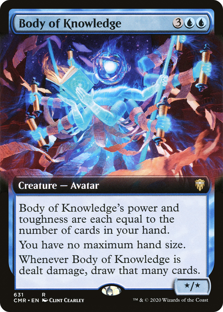 Body of Knowledge (Extended Art) (CMR-631) - Commander Legends: (Extended Art) Foil