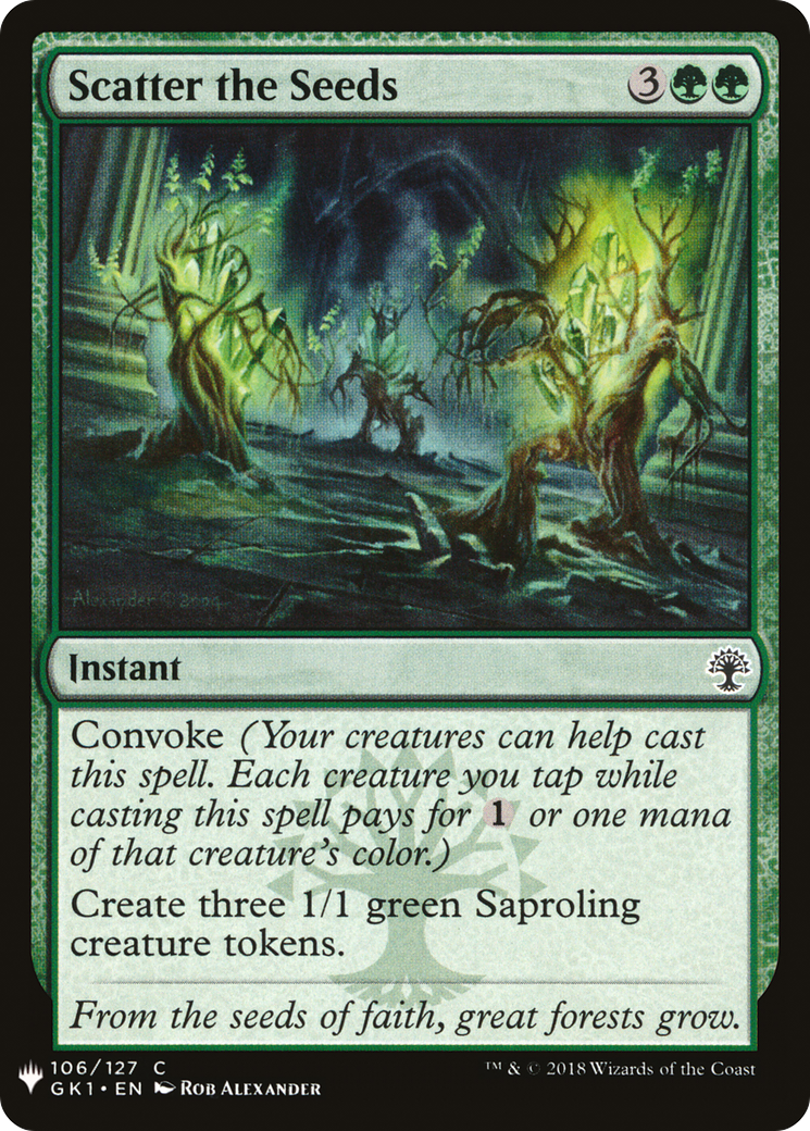 Scatter the Seeds (LIST-GK1-106) - The List
