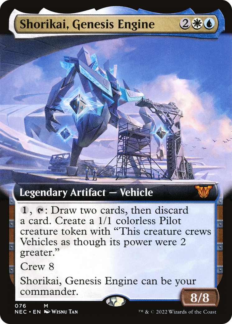 Shorikai, Genesis Engine (NEC-076) - Neon Dynasty Commander : (Extended Art) 