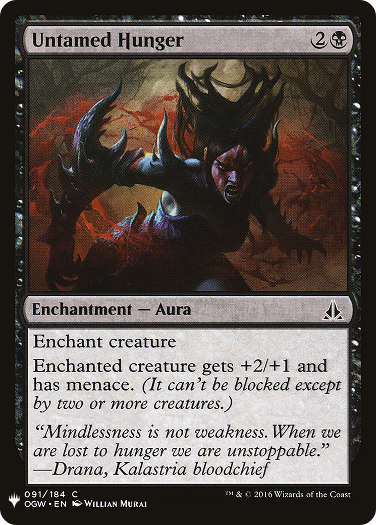 Untamed Hunger (LIST-OGW-91) - The List