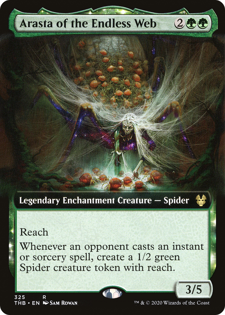 Arasta of the Endless Web (Extended Art) (THB-325) - Theros Beyond Death: (enchantment, Extended Art) Foil