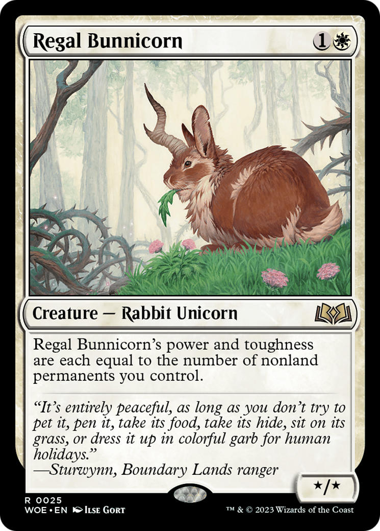 Lapin royal (WOE-025) - Feuille Wilds of Eldraine 