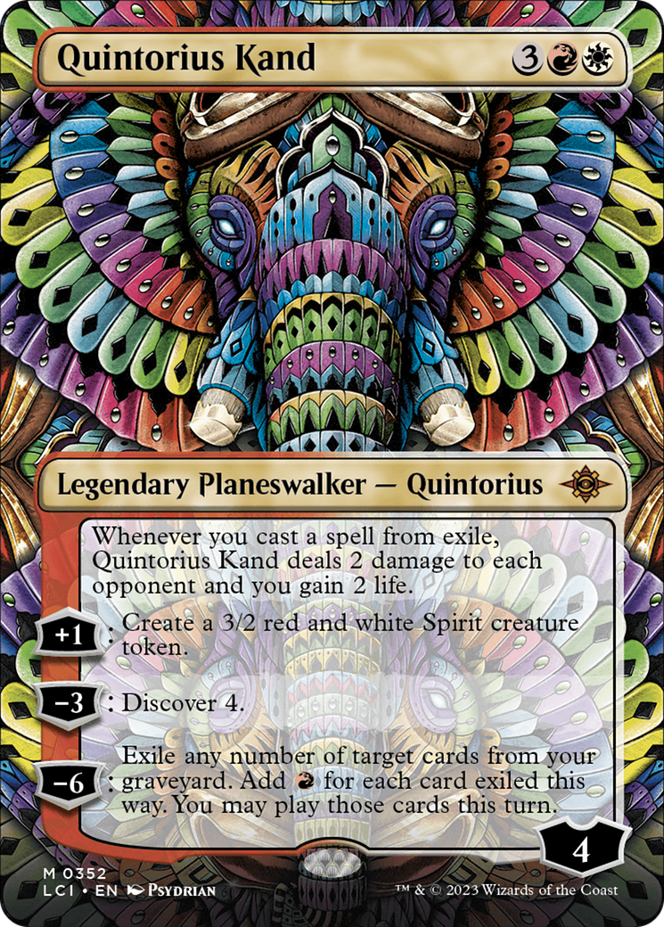 Quintorius Kand (0352) (Borderless) (LCI-352) - The Lost Caverns of Ixalan (Borderless) Foil