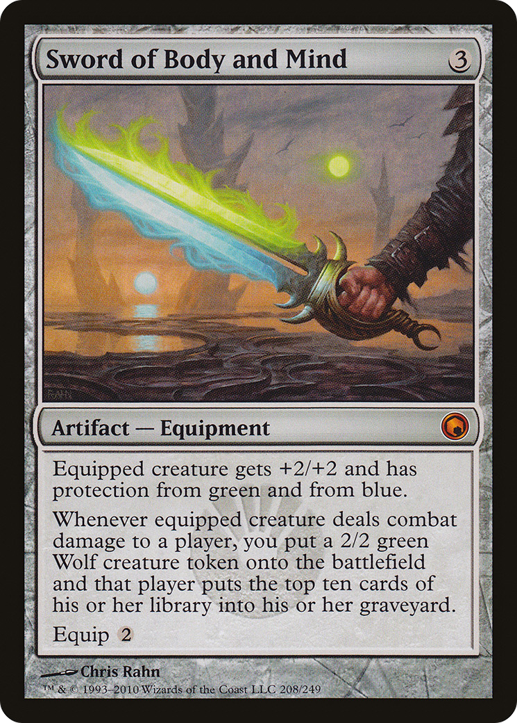 Épée du corps et de l'esprit (SOM-208) - Cicatrices de Mirrodin Foil 