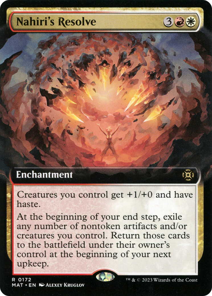 Nahiri's Resolve (Extended Art) (MAT-172) - March of the Machine: The Aftermath: (Extended Art) Foil