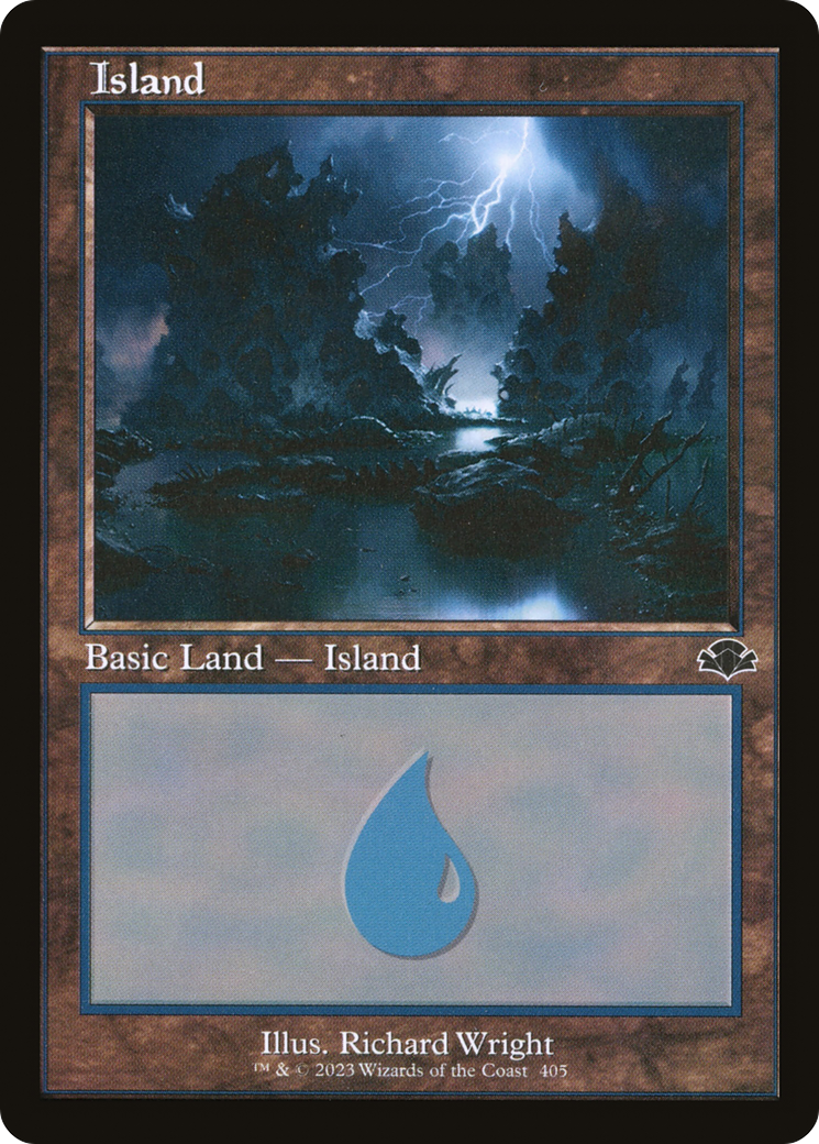 Island (405) (Retro Frame) (DMR-405) - Dominaria Remastered