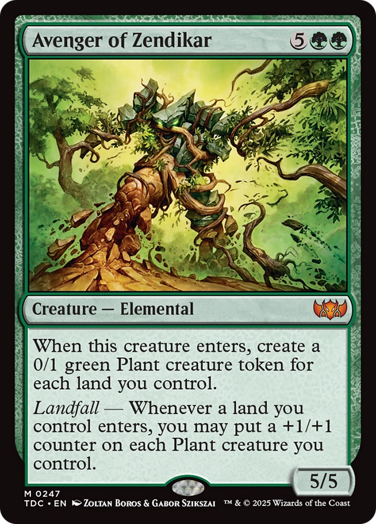 Vengeur de Zendikar (TDC-247) - Commandant : Tarkir : Dragonstorm 