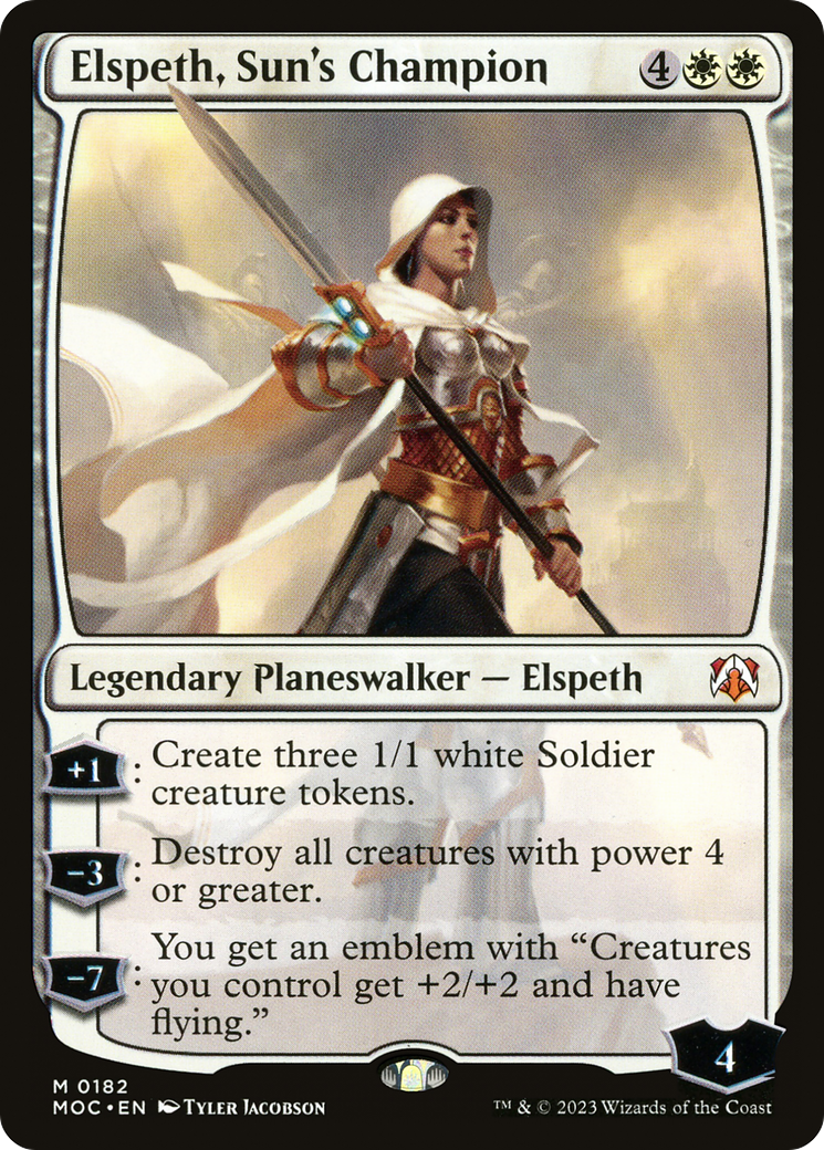 Elspeth, Sun's Champion (MOC-182) - March of the Machine Commander