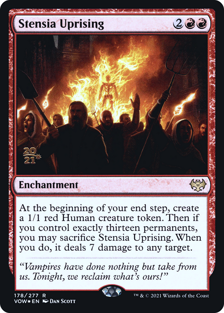 Stensia Uprising (PRE-178S) - Innistrad: Crimson Vow Promos Foil