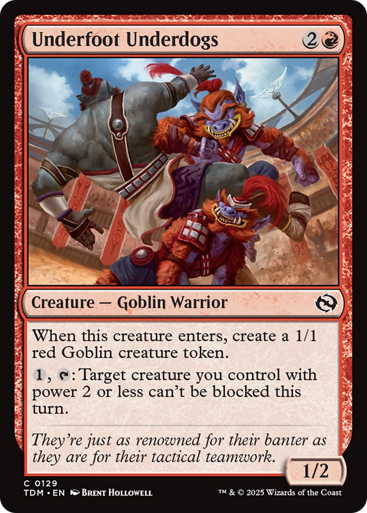 Underfoot Underdogs (TDM-129) - Tarkir : Dragonstorm Foil 