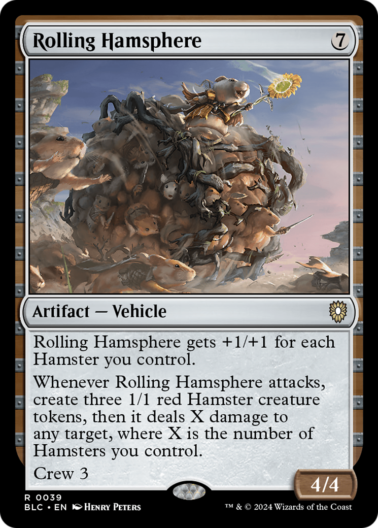 Rolling Hamsphere (BLC-039) - Bloomburrow Commander