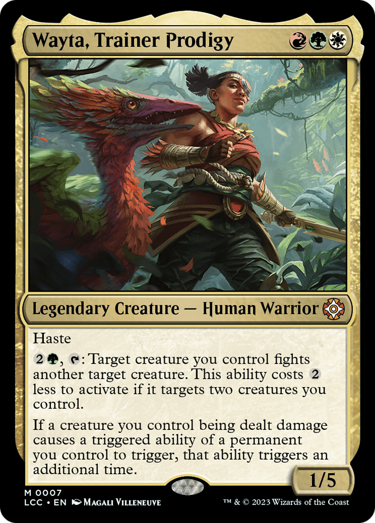 Wayta, Dresseuse prodige (LCC-007) - Les Cavernes perdues d'Ixalan, Commandant Foil
