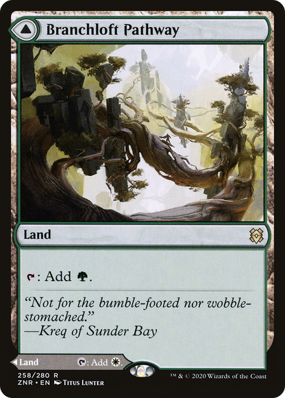 Chemin de Branchloft // Chemin de Boulderloft (ZNR-258) - Zendikar Rising Foil 