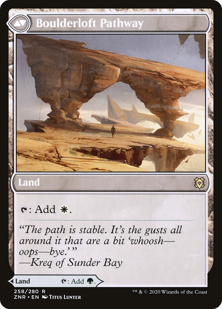 Chemin de Branchloft // Chemin de Boulderloft (ZNR-258) - Zendikar Rising Foil 