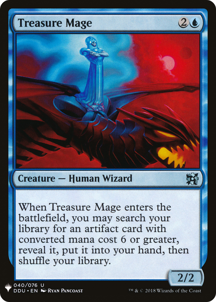 Mage au trésor (PLST-DDU-40) - La liste