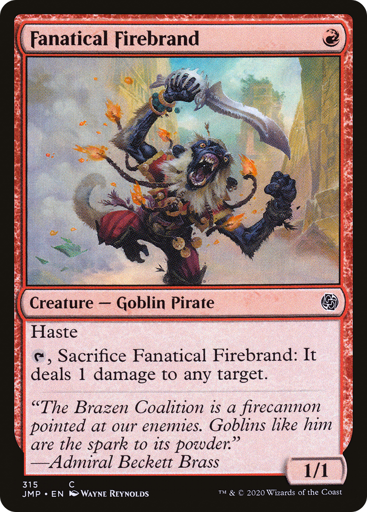 Fanatical Firebrand (JMP-315) - Démarrage rapide 