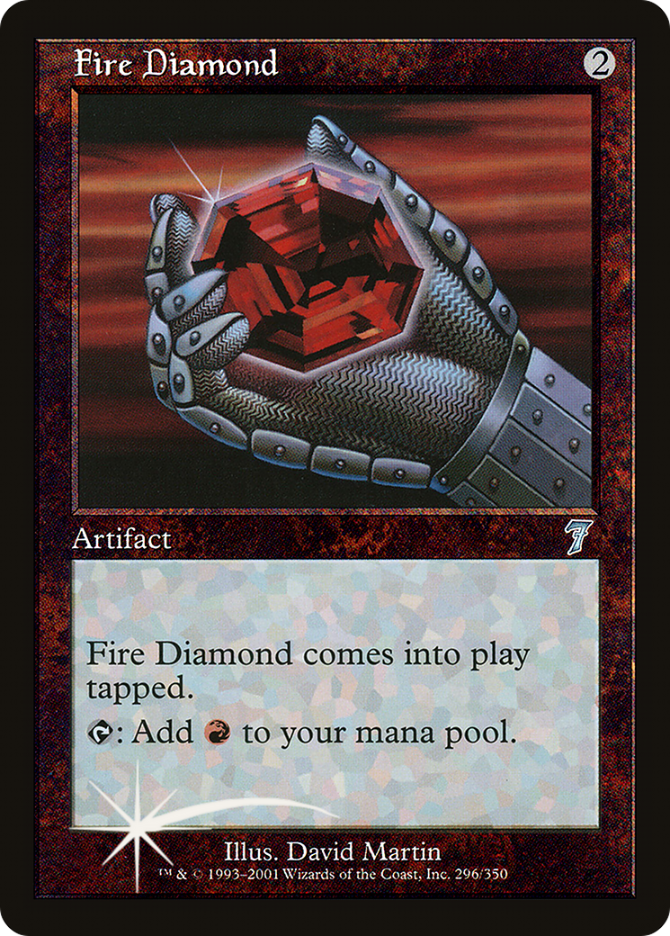 Diamant de Feu (7ED-296★) - Septième Édition Foil 