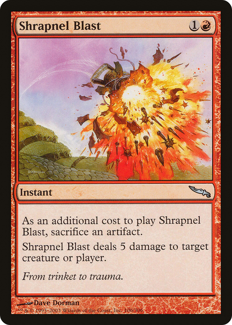 Explosion d'éclats d'obus (MRD-106) - Mirrodin Foil 