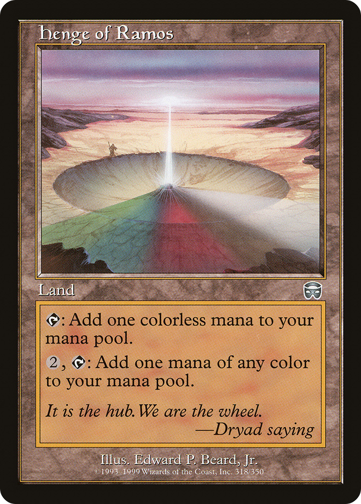 Henge de Ramos (MMQ-318) - Feuille de Masques Mercadian 