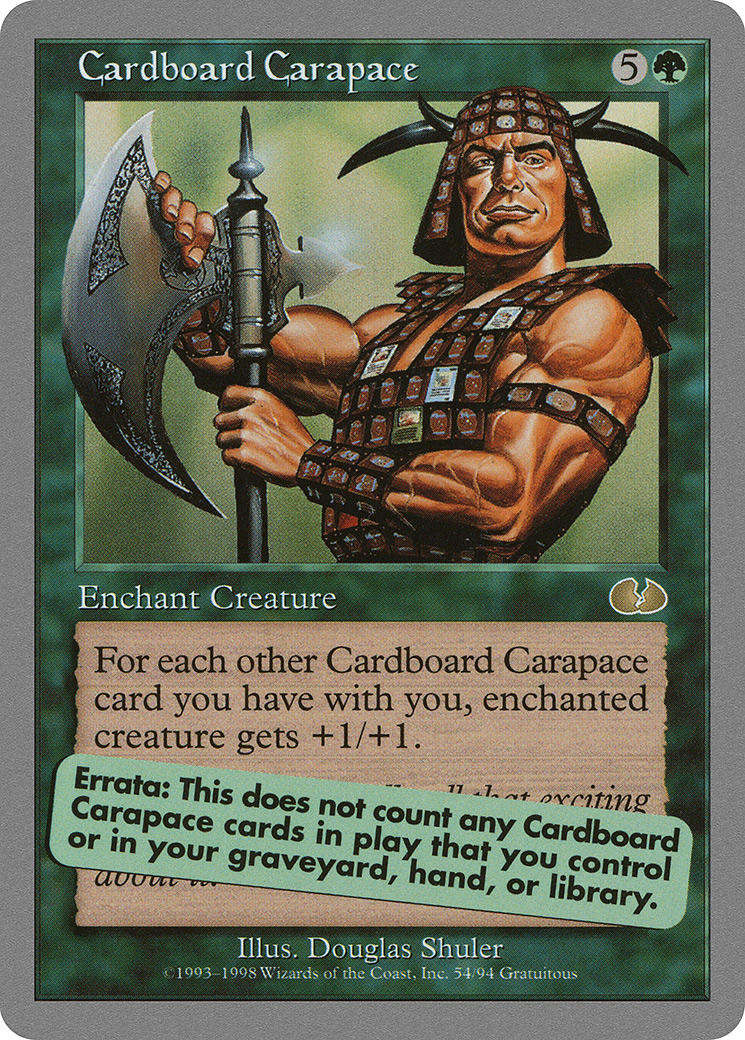 Carapace en carton (UGL-054) - Non collée 