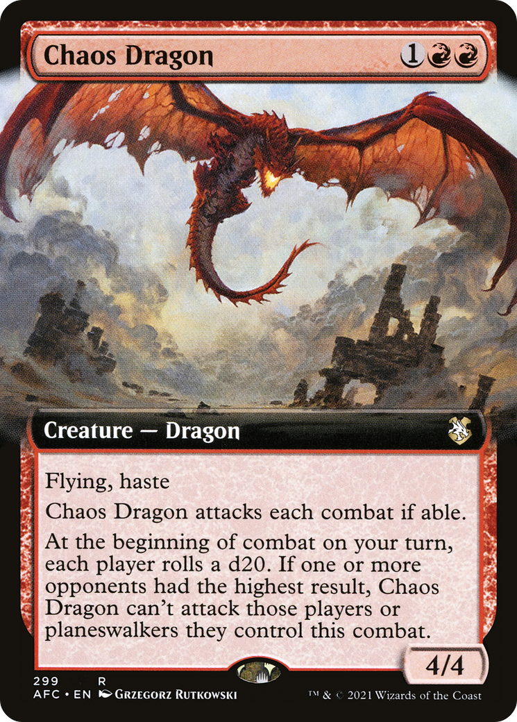 Dragon du Chaos (AFC-299) - Commandant des Royaumes Oubliés : (Art étendu) 