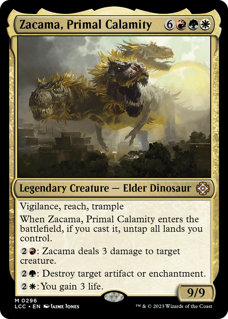 Zacama, Calamité primordiale (LCC-296) - Commandant des Cavernes perdues d'Ixalan 