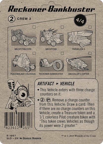 Reckoner Bankbuster // Reckoner Bankbuster (SLD-1967) - Secret Lair Drop (Borderless) Foil