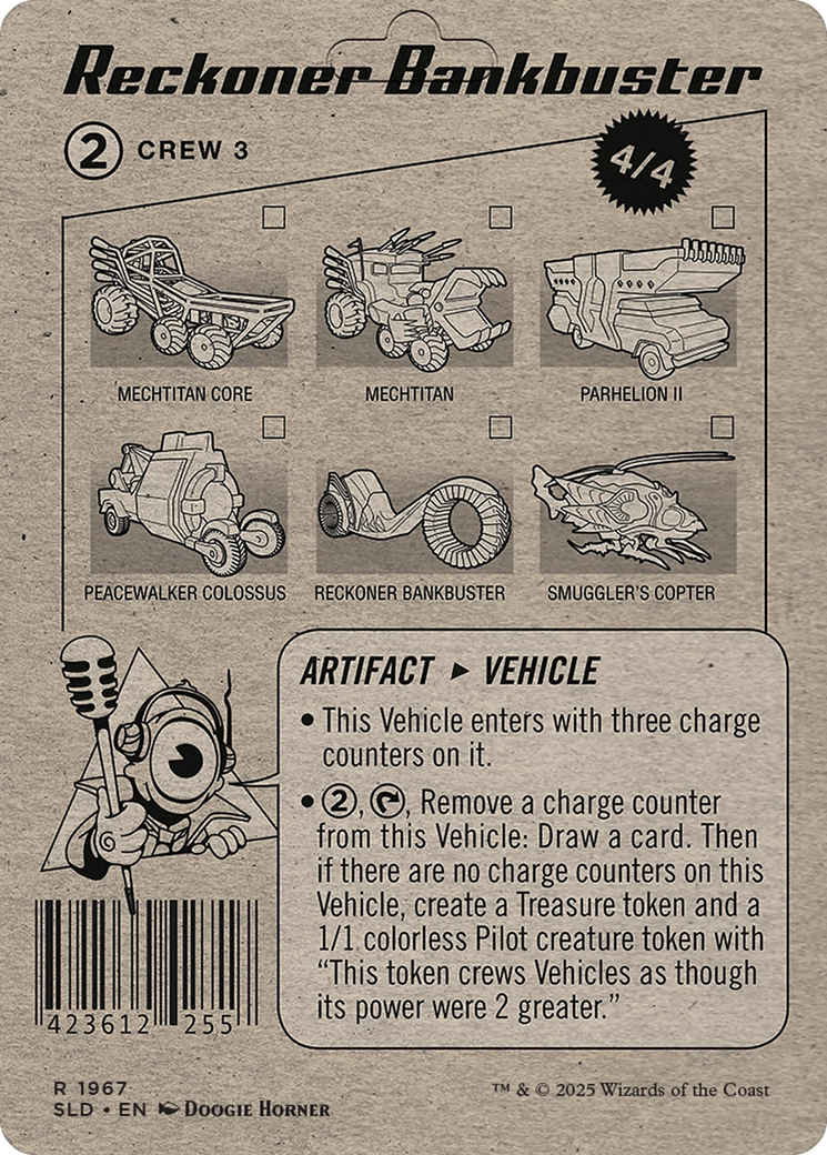 Reckoner Bankbuster // Reckoner Bankbuster (SLD-1967) - Secret Lair Drop (Borderless) Foil