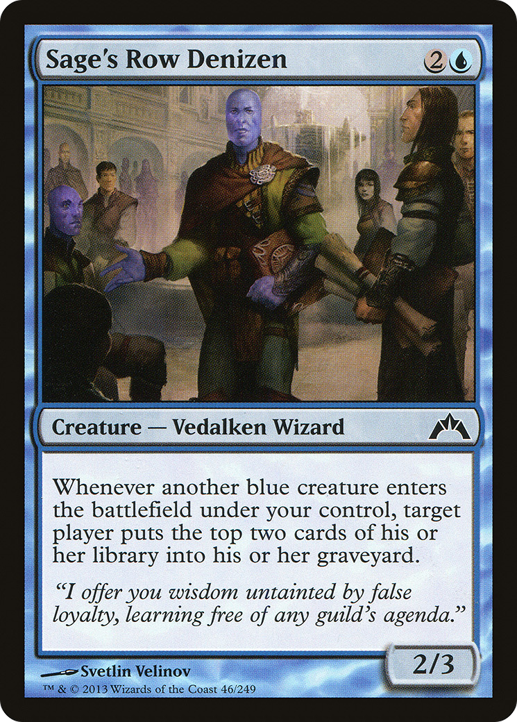 Habitant de Sage's Row (GTC-046) - Gatecrash Foil 