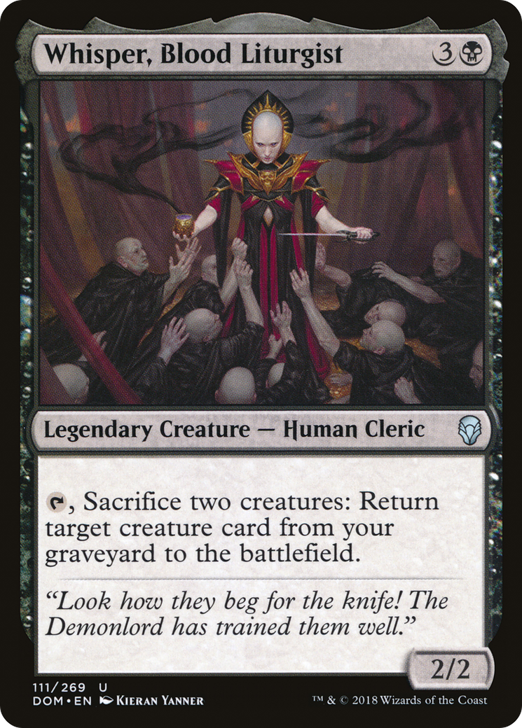 Whisper, liturgiste du sang (DOM-111) - Dominaria Foil
